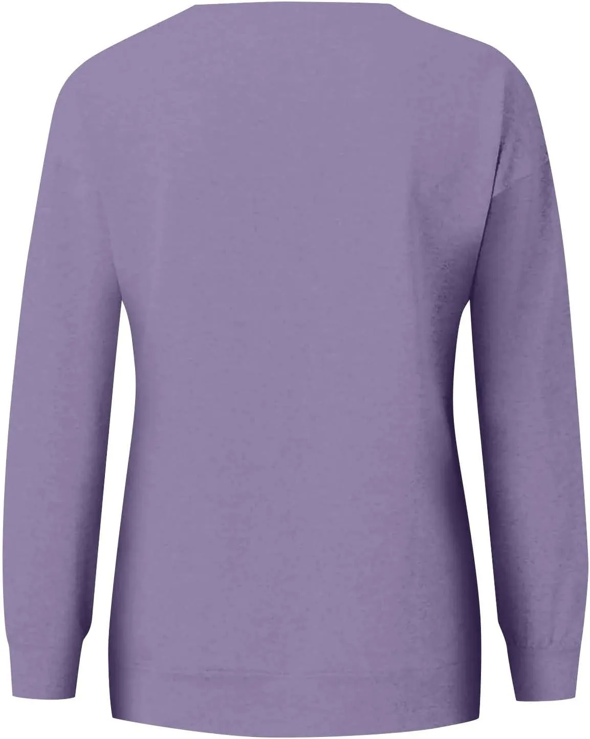 Crewneck Sweatshirts Women Fleece Sweatshirt with Pocket Long Sleeve Shirts Hoodies Pullover Cute Sweaters Tops