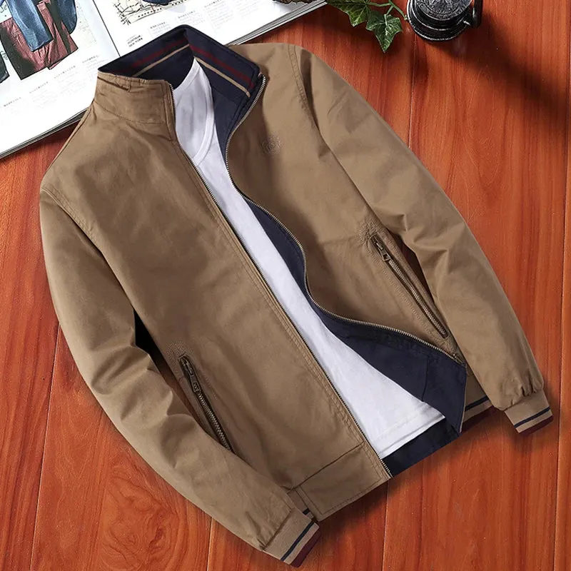Men's Windbreaker Cotton Zipper Jackets