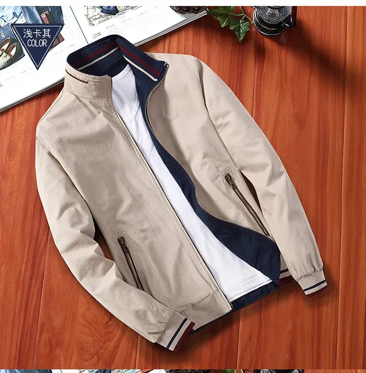Men's Windbreaker Cotton Zipper Jackets