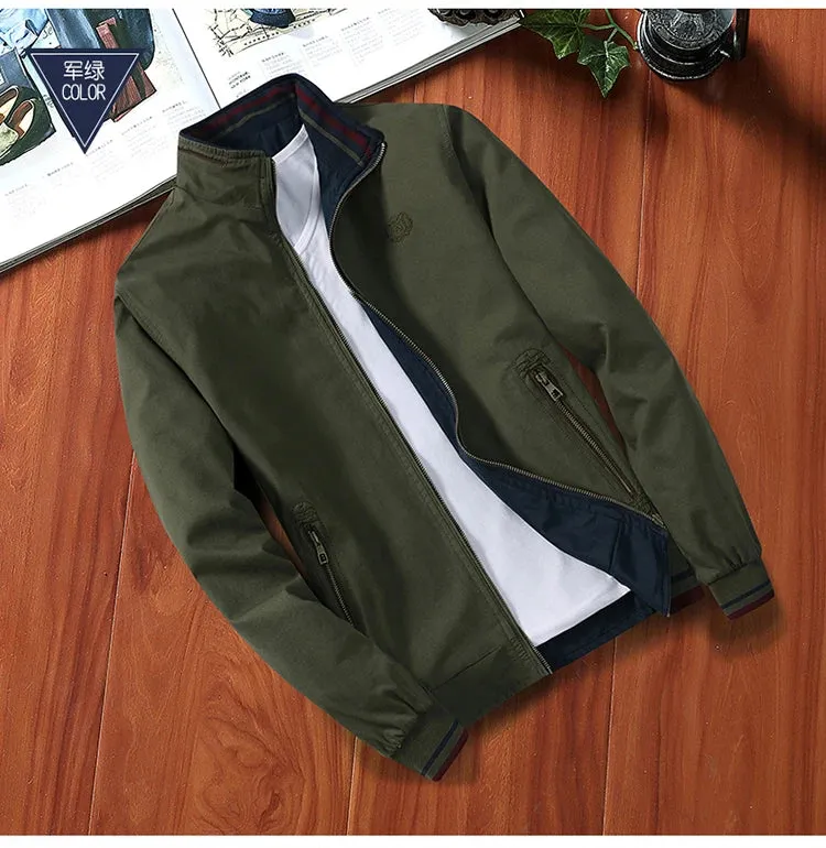 Men's Windbreaker Cotton Zipper Jackets