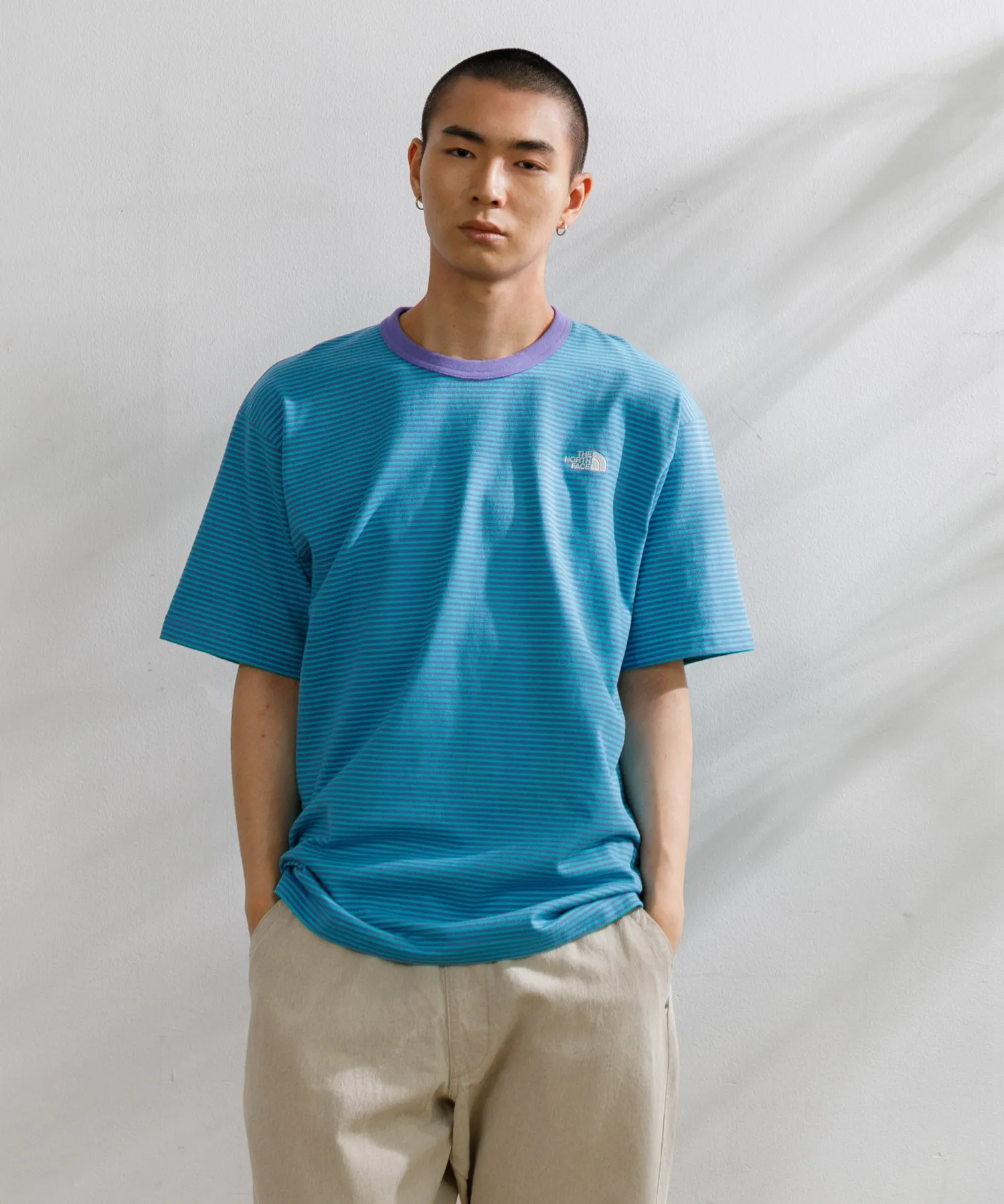 【MEN】THE NORTH FACE ショートスリーブマルチボーダーティー
