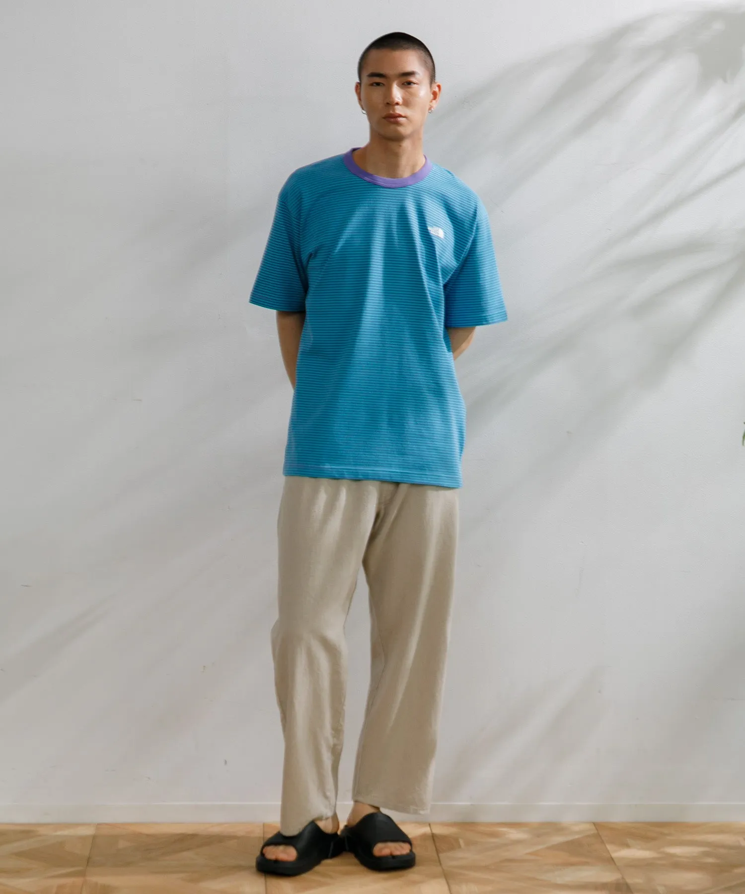 【MEN】THE NORTH FACE ショートスリーブマルチボーダーティー