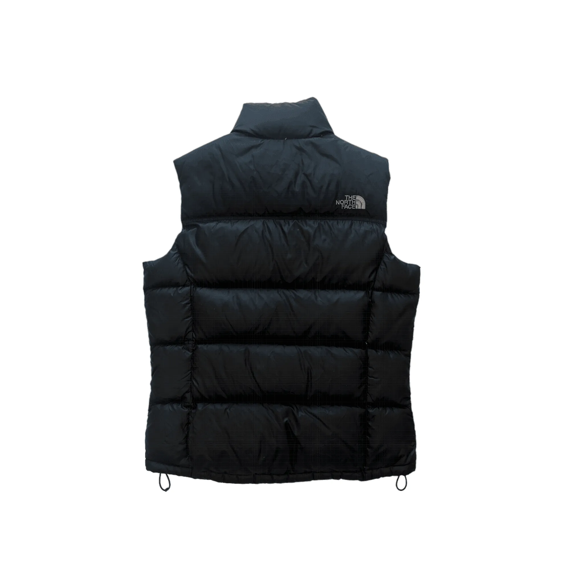 Vintage Black The North Face (TNF) Puffer Gilet - Medium